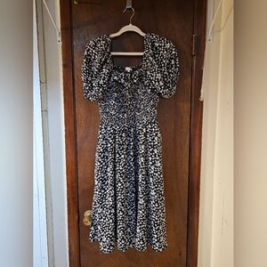 Ivy city co floral cottage core midi dress size medium